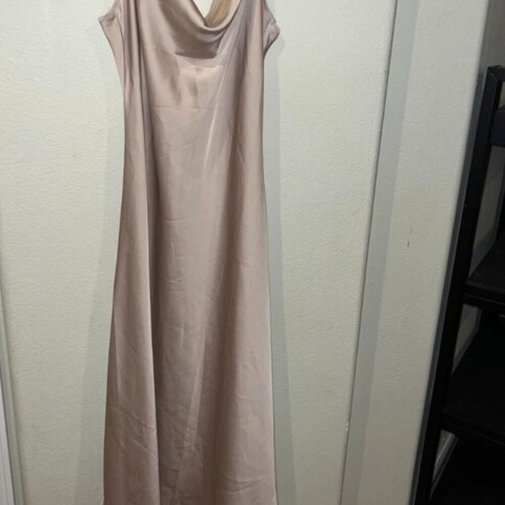 Women's Pink and Tan Dress